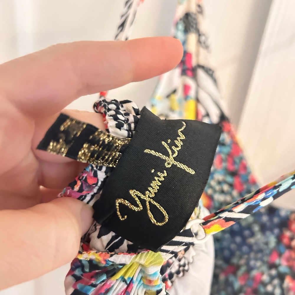 Yumi Kim patchwork multi pattern Vibrant Floral M… - image 5